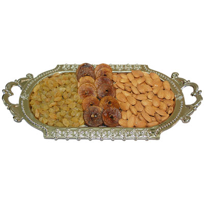 "Dryfruit Thali - Code DT06 - Click here to View more details about this Product